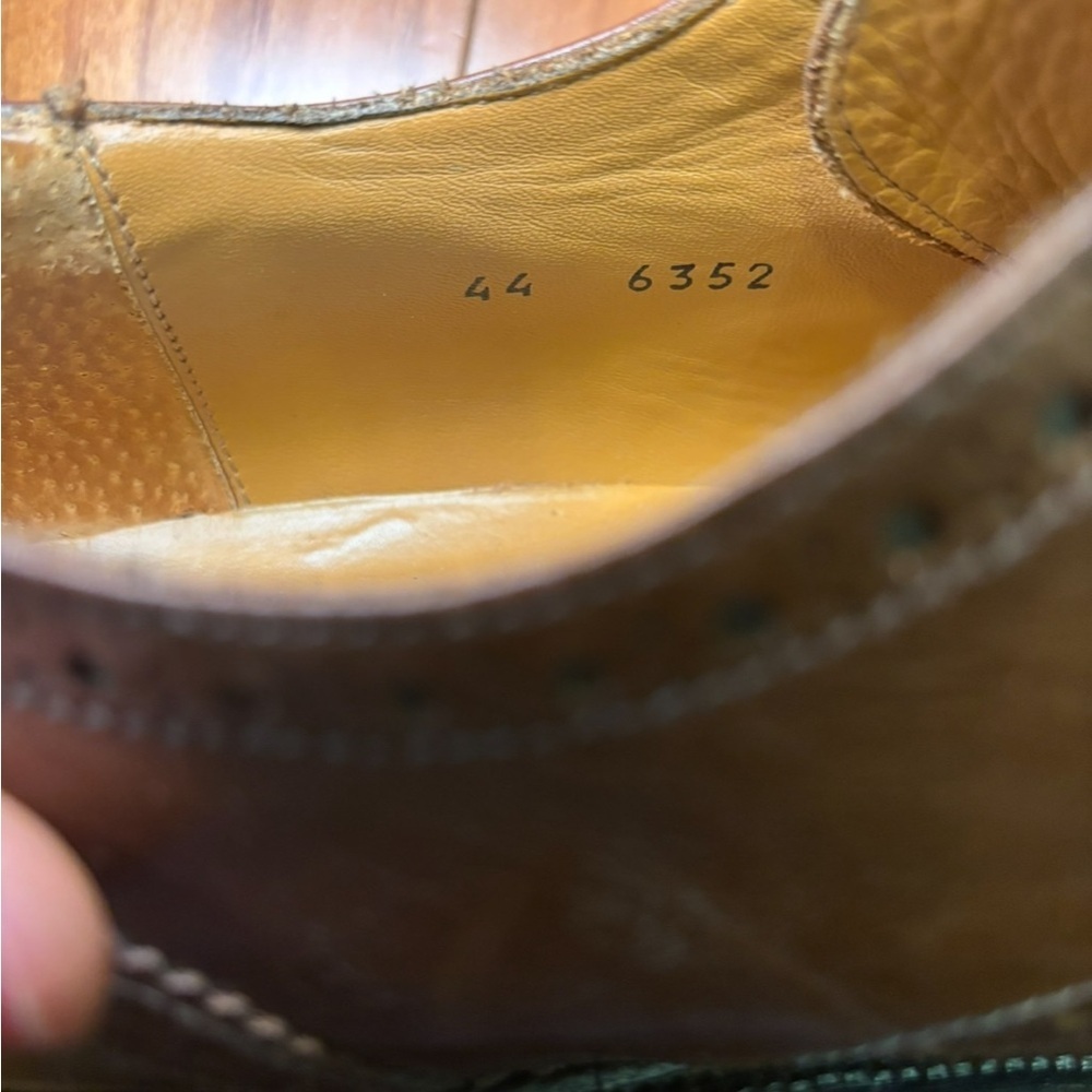 Zampiere men’s Brown Leather Brogue Lace-Up Shoes - Picture 6 of 7